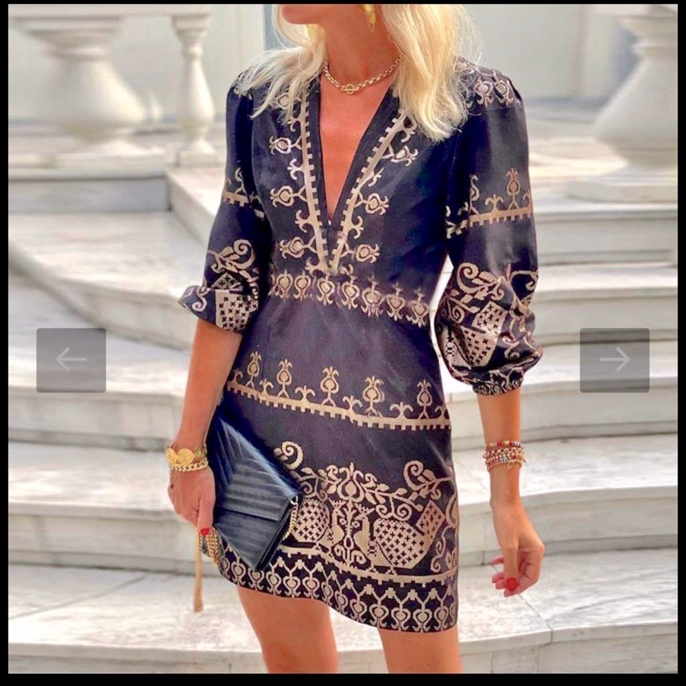 Printed dress- Size XXL